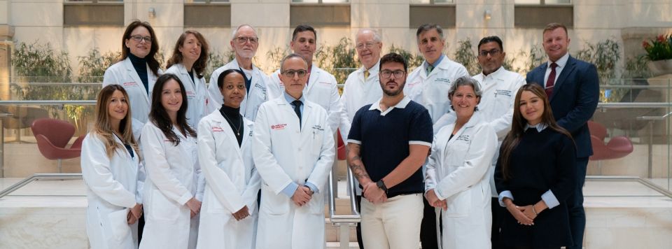 Group photo of the physicians at the William Aquavella Heart Valve Center