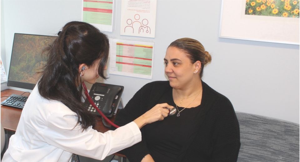 Diala Steitieh, MD with Patient