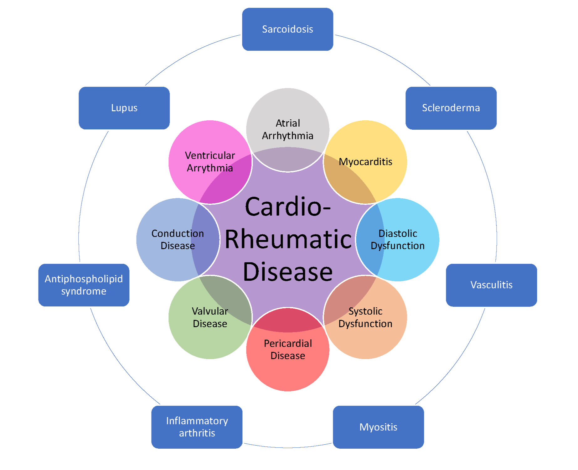 Cardio-rheumatic infographic