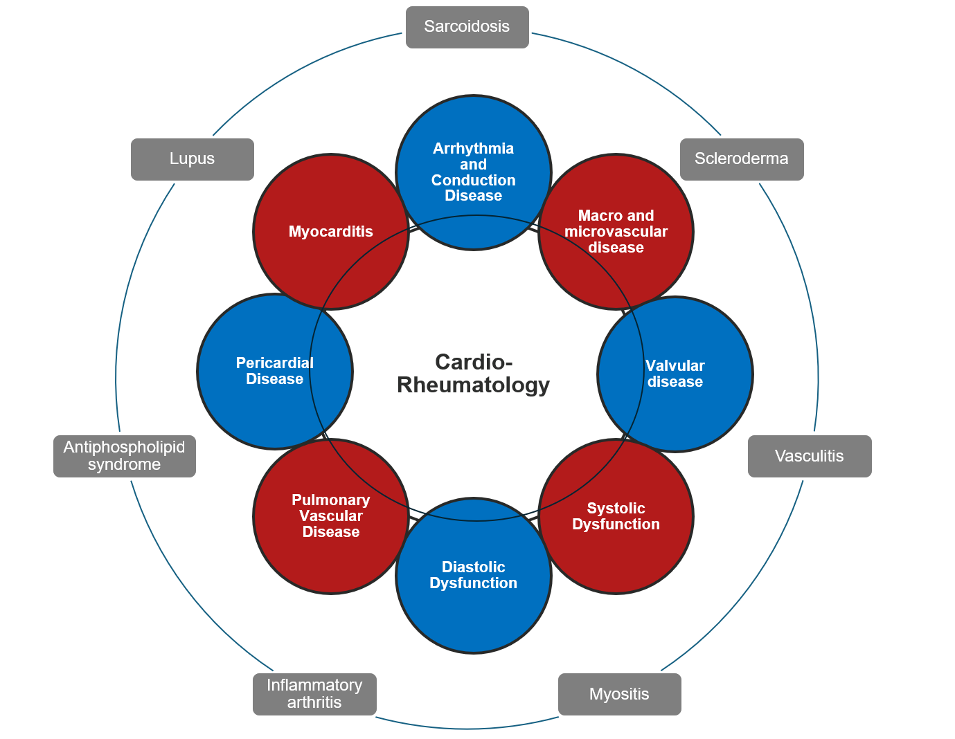 Cardio-rheumatic infographic