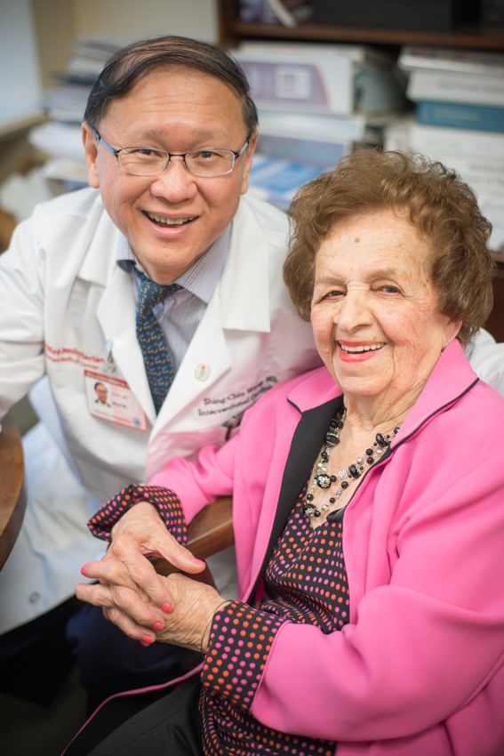 Dr. Wong with Mary Licata
